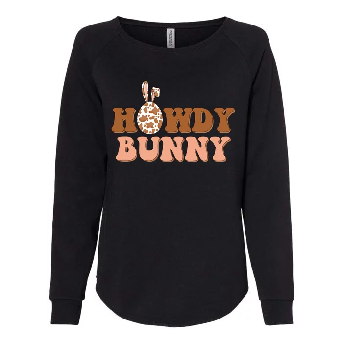 Howdy Bunny Funny Cute Cowboy Cowgirl Easter Womens California Wash Sweatshirt