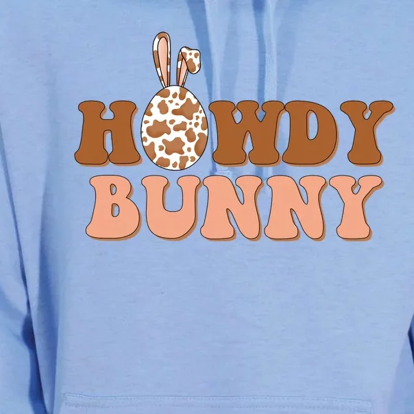 Howdy Bunny Funny Cute Cowboy Cowgirl Easter Unisex Surf Hoodie