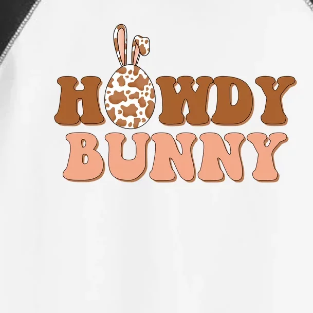 Howdy Bunny Funny Cute Cowboy Cowgirl Easter Toddler Fine Jersey T-Shirt