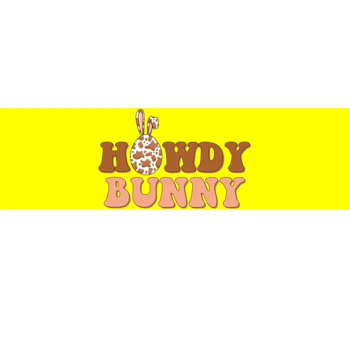 Howdy Bunny Funny Cute Cowboy Cowgirl Easter Bumper Sticker