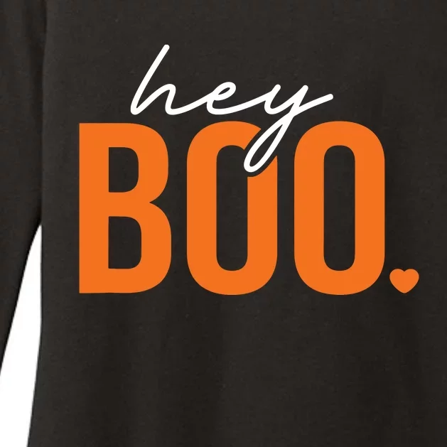 Hey Boo Funny Halloween Pun Ghost Spooky Toddler Womens CVC Long Sleeve Shirt