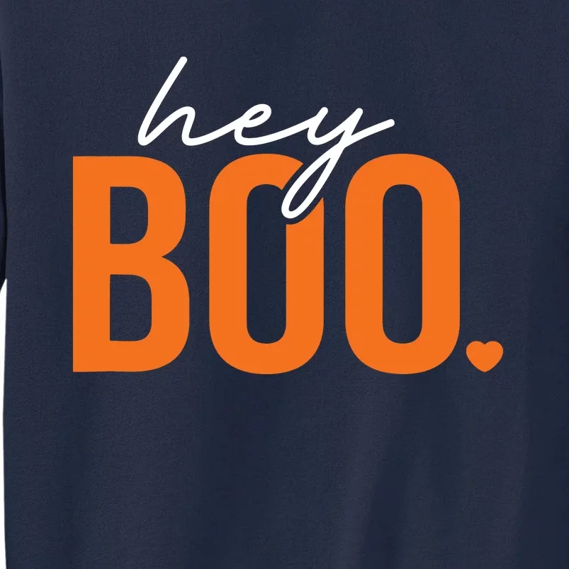 Hey Boo Funny Halloween Pun Ghost Spooky Toddler Tall Sweatshirt