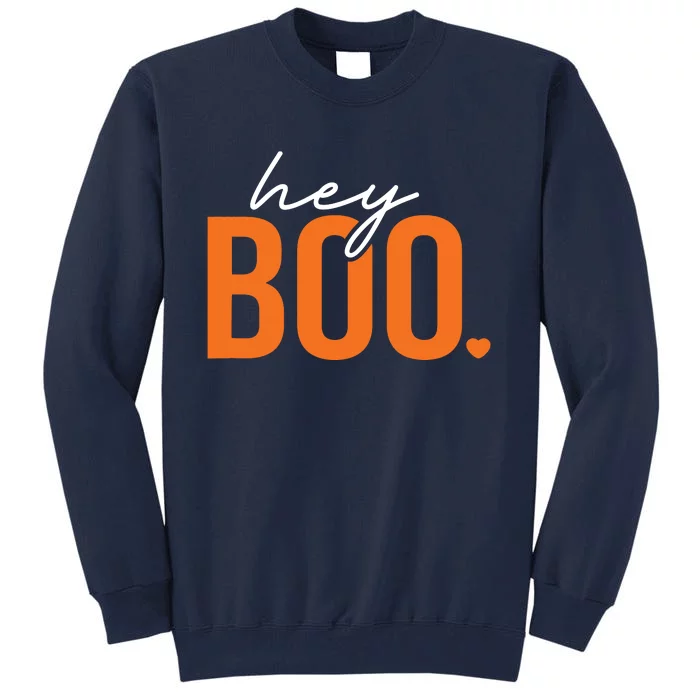 Hey Boo Funny Halloween Pun Ghost Spooky Toddler Tall Sweatshirt