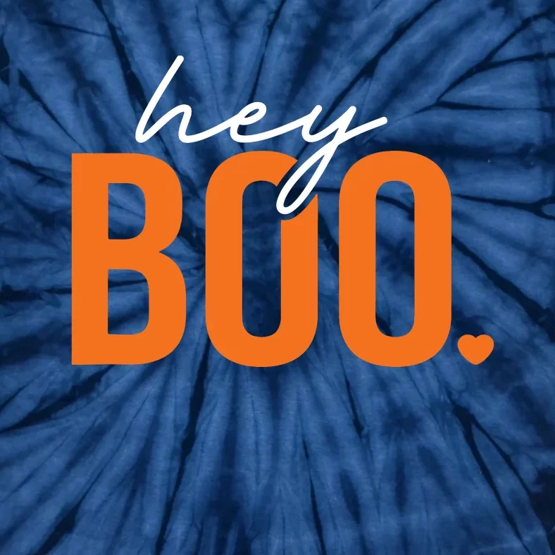 Hey Boo Funny Halloween Pun Ghost Spooky Toddler Tie-Dye T-Shirt