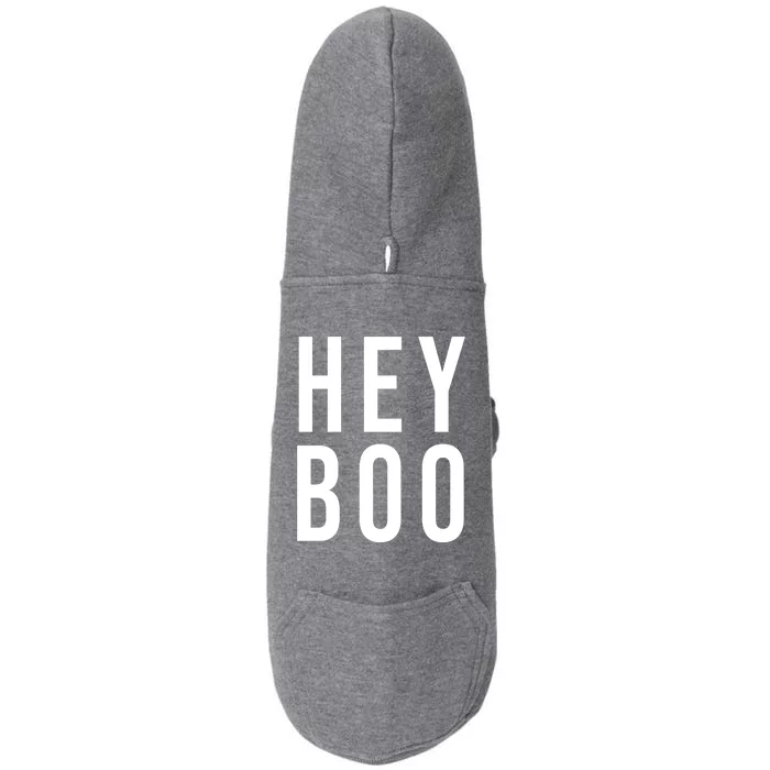 Hey Boo Funny Halloween Festive Doggie 3-End Fleece Hoodie