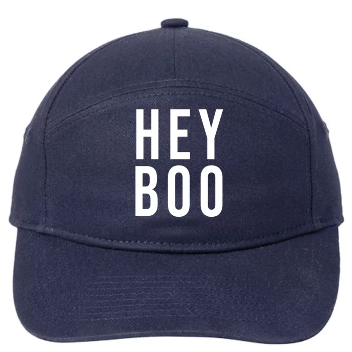 Hey Boo Funny Halloween Festive 7-Panel Snapback Hat