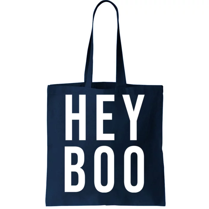 Hey Boo Funny Halloween Festive Tote Bag