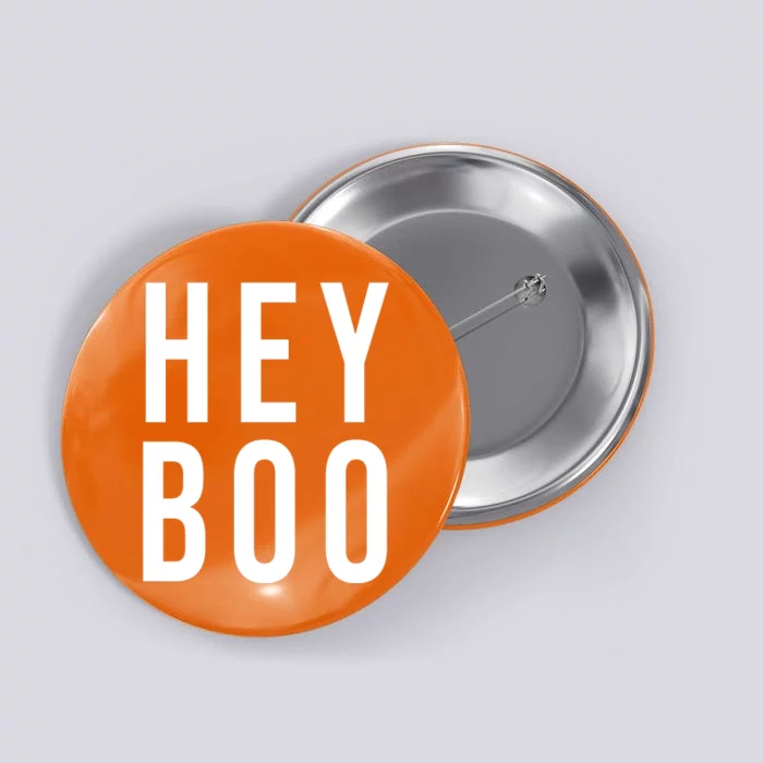 Hey Boo Funny Halloween Festive Button