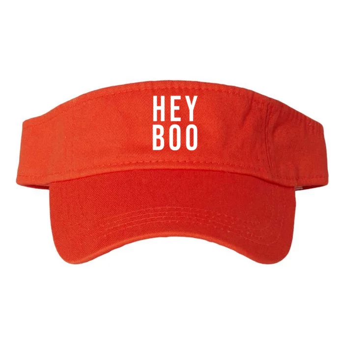 Hey Boo Funny Halloween Festive Valucap Bio-Washed Visor