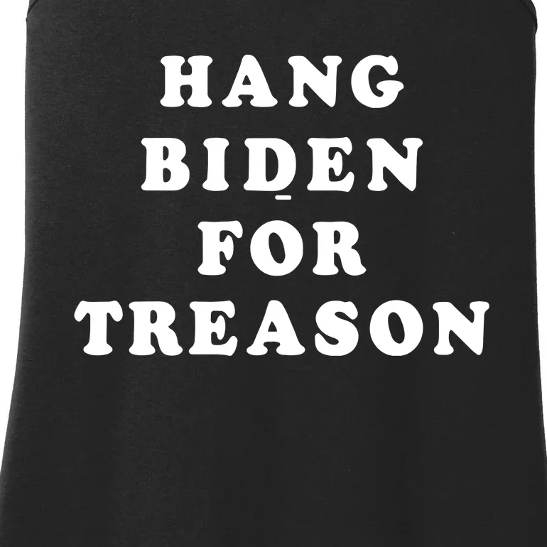 Hang Biden For Treason Ladies Essential Tank