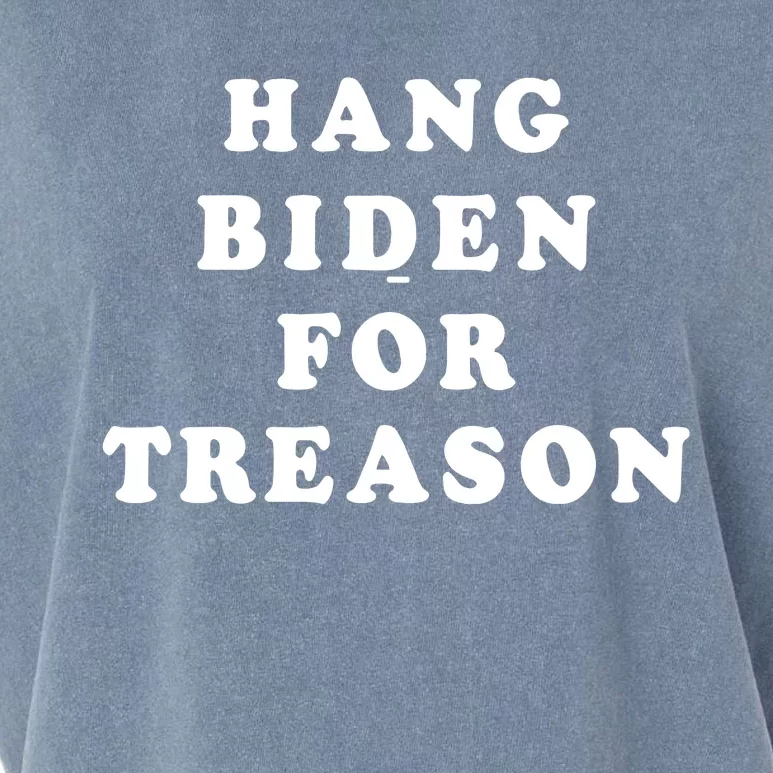 Hang Biden For Treason Garment-Dyed Women's Muscle Tee