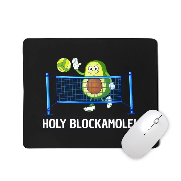 Holy Blockamole Funny Volleyball Lover Mousepad