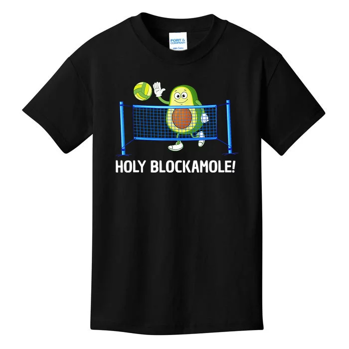 Holy Blockamole Funny Volleyball Lover Kids T-Shirt