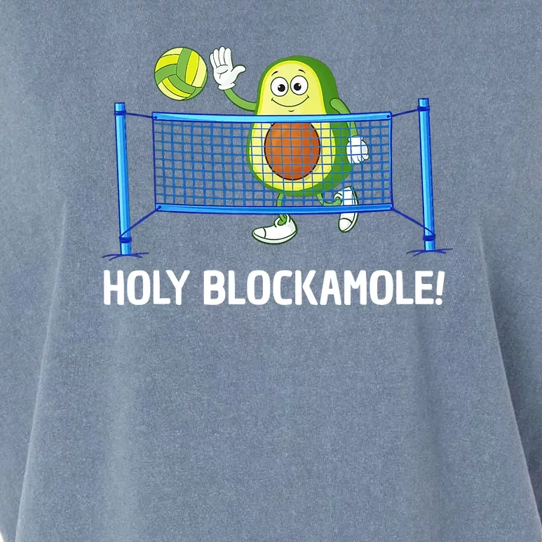 Holy Blockamole Funny Volleyball Lover Garment-Dyed Women's Muscle Tee