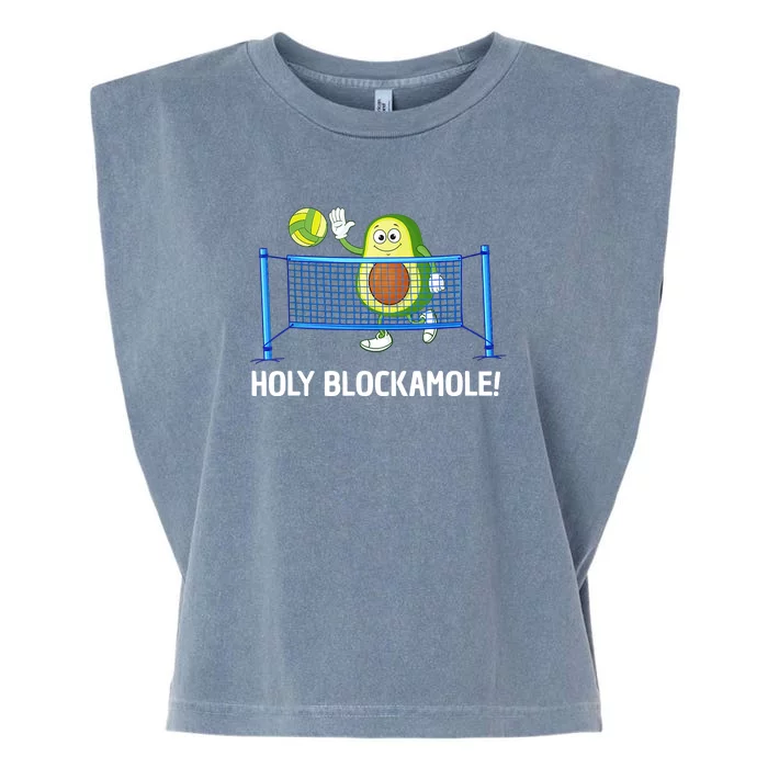 Holy Blockamole Funny Volleyball Lover Garment-Dyed Women's Muscle Tee