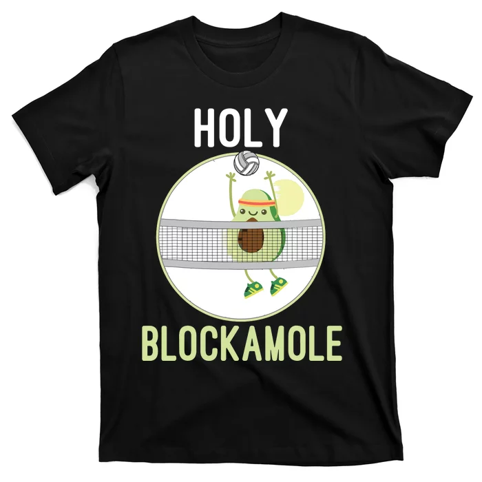 Holy Blockamole Funny Volleyball Block Avocado Teen T-Shirt