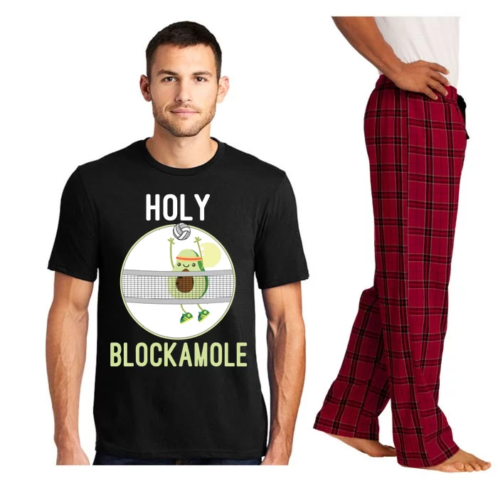 Holy Blockamole Funny Volleyball Block Avocado Teen Pajama Set