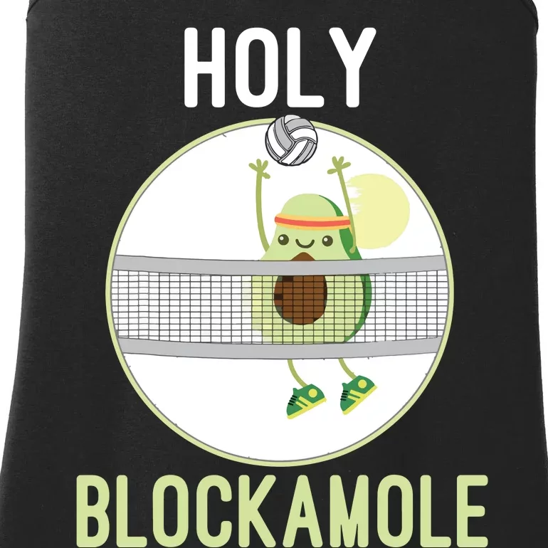 Holy Blockamole Funny Volleyball Block Avocado Teen Ladies Essential Tank