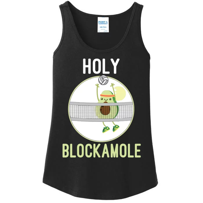 Holy Blockamole Funny Volleyball Block Avocado Teen Ladies Essential Tank