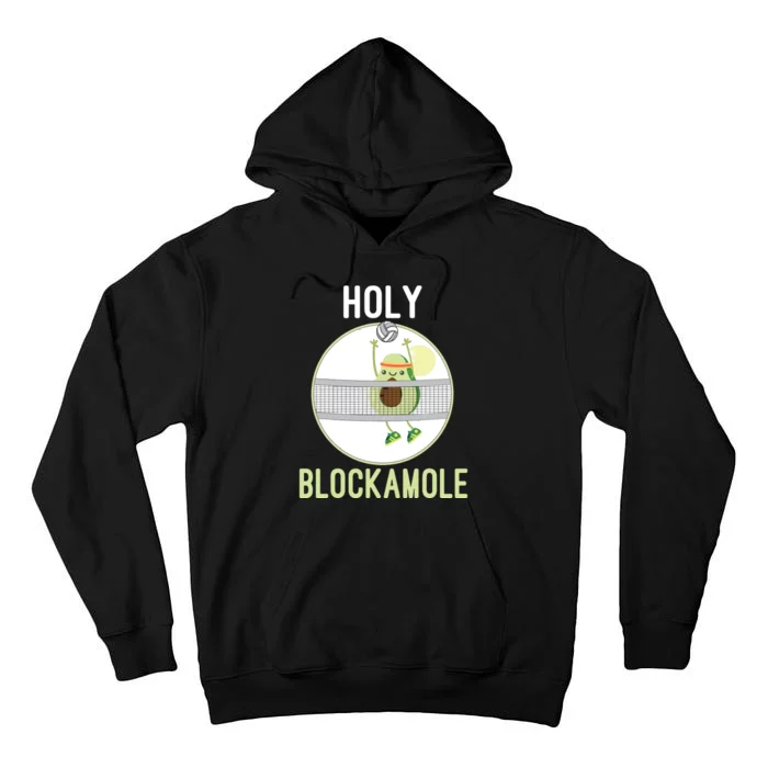 Holy Blockamole Funny Volleyball Block Avocado Teen Tall Hoodie