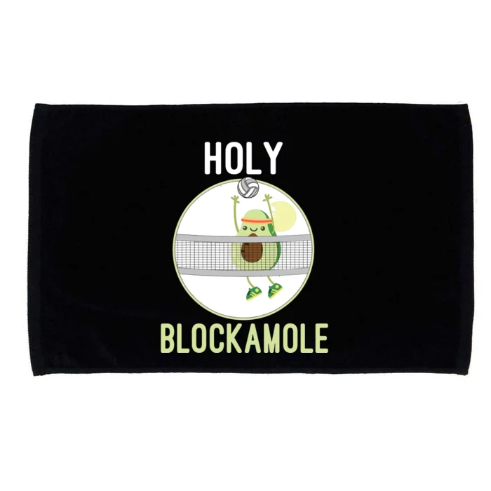 Holy Blockamole Funny Volleyball Block Avocado Teen Microfiber Hand Towel