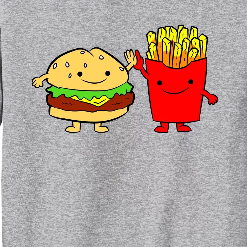 Hamburger Burger Fast Food French Fries Tall Sweatshirt