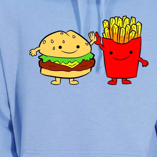 Hamburger Burger Fast Food French Fries Unisex Surf Hoodie