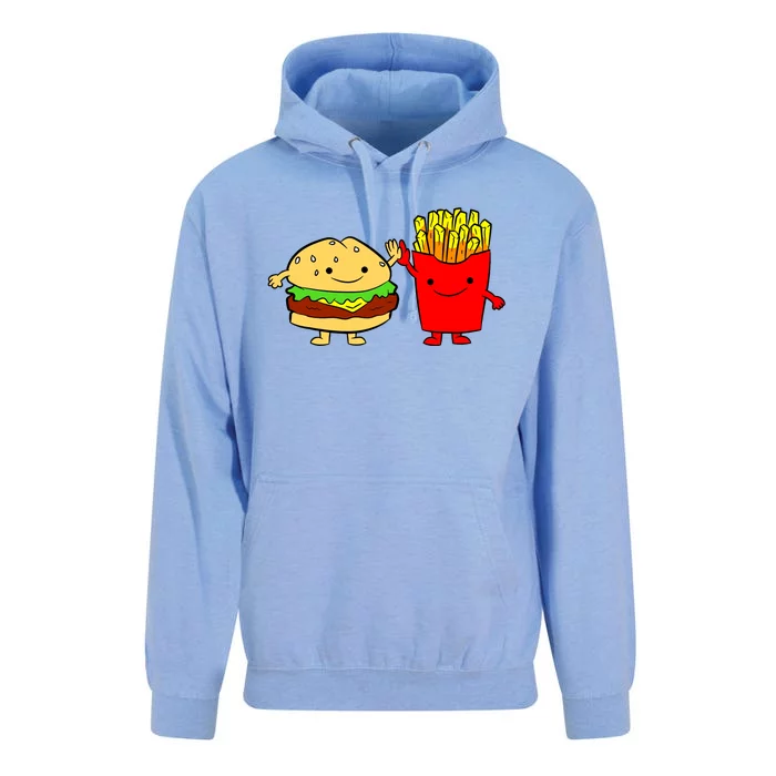 Hamburger Burger Fast Food French Fries Unisex Surf Hoodie