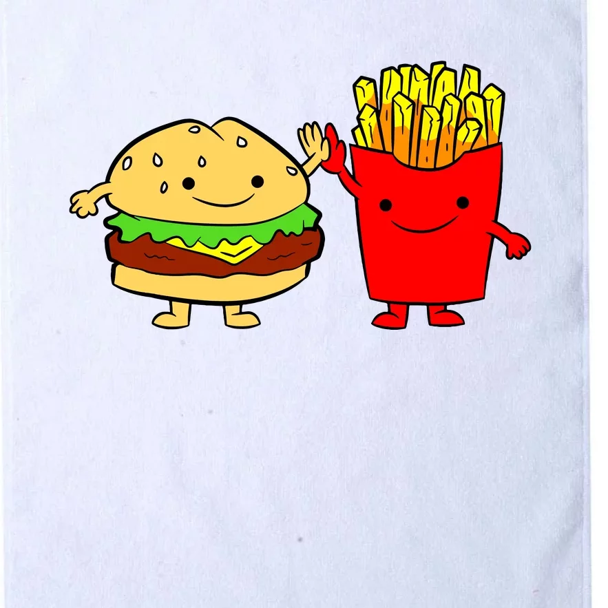 Hamburger Burger Fast Food French Fries Platinum Collection Golf Towel