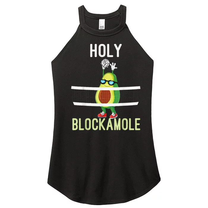 Holy Blockamole Funny Volleyball Block Avocado Women’s Perfect Tri Rocker Tank