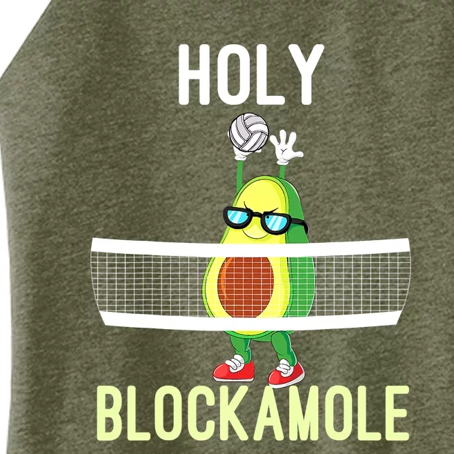 Holy Blockamole Funny Volleyball Block Avocado Teen Girls Women’s Perfect Tri Rocker Tank