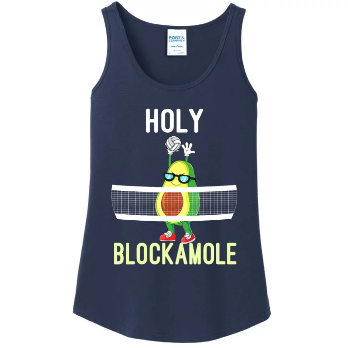 Holy Blockamole Funny Volleyball Block Avocado Teen Girls Ladies Essential Tank