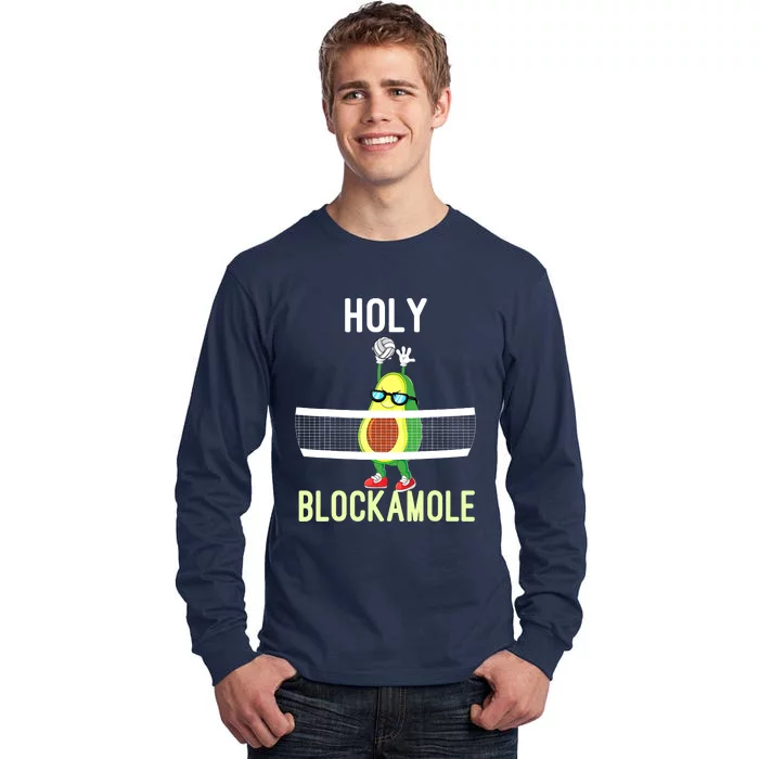 Holy Blockamole Funny Volleyball Block Avocado Teen Girls Tall Long Sleeve T-Shirt