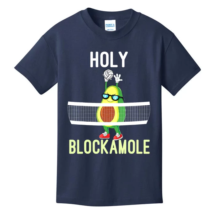 Holy Blockamole Funny Volleyball Block Avocado Teen Girls Kids T-Shirt