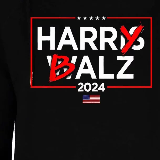 Harry Balz Funny Harris Walz Womens Funnel Neck Pullover Hood