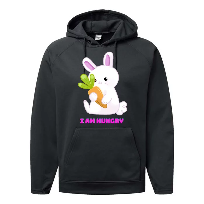 Happy Bunny Funny Performance Fleece Hoodie