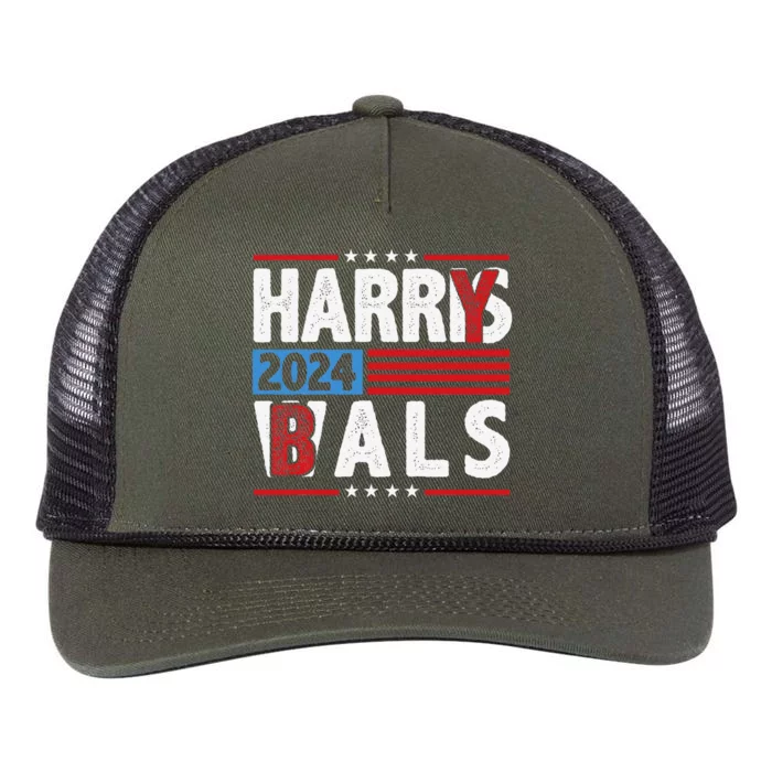 Harrys Balz Funny Harry Balz 2024 Gift Retro Rope Trucker Hat Cap