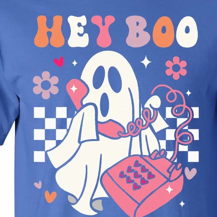 Hey Boo Groovy Cute Ghost Funny Halloween Tall T-Shirt