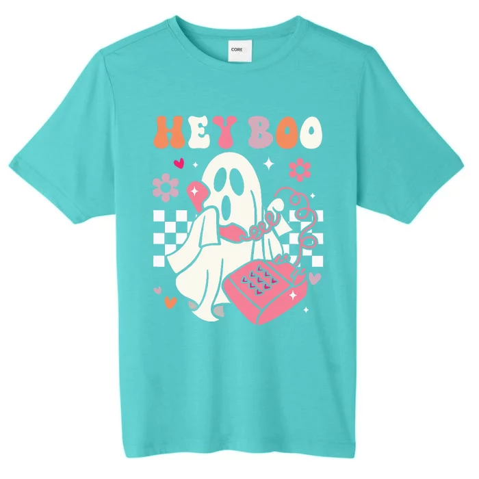 Hey Boo Groovy Cute Ghost Funny Halloween ChromaSoft Performance T-Shirt