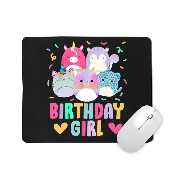 Happy Birthday Girl Squish Squad Mallow Cute Mousepad