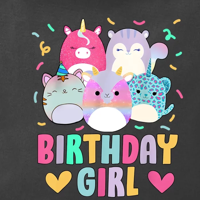 Happy Birthday Girl Squish Squad Mallow Cute Zip Tote Bag