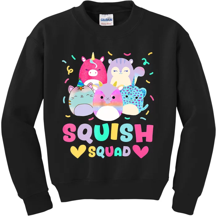 Happy Birthday Girl Squish Squad Mallow Kids Sweatshirt