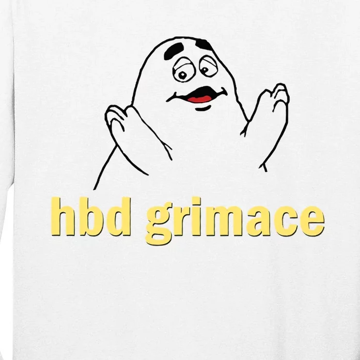 Happy Birthday Grimace Birthday Grimace Birthday Tall Long Sleeve T-Shirt