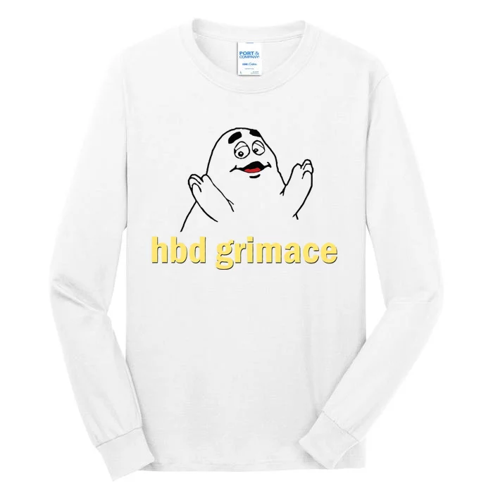 Happy Birthday Grimace Birthday Grimace Birthday Tall Long Sleeve T-Shirt