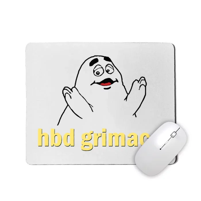 Happy Birthday Grimace Birthday Grimace Birthday Mousepad