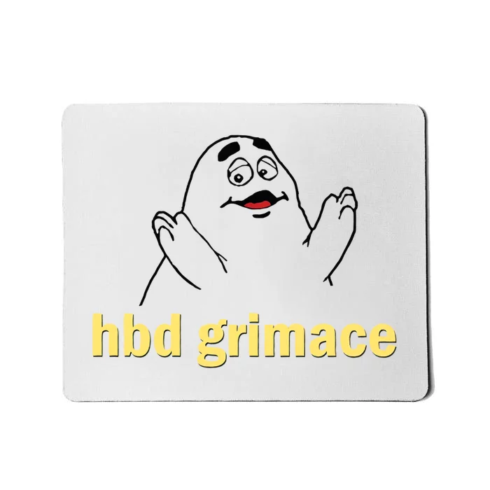 Happy Birthday Grimace Birthday Grimace Birthday Mousepad