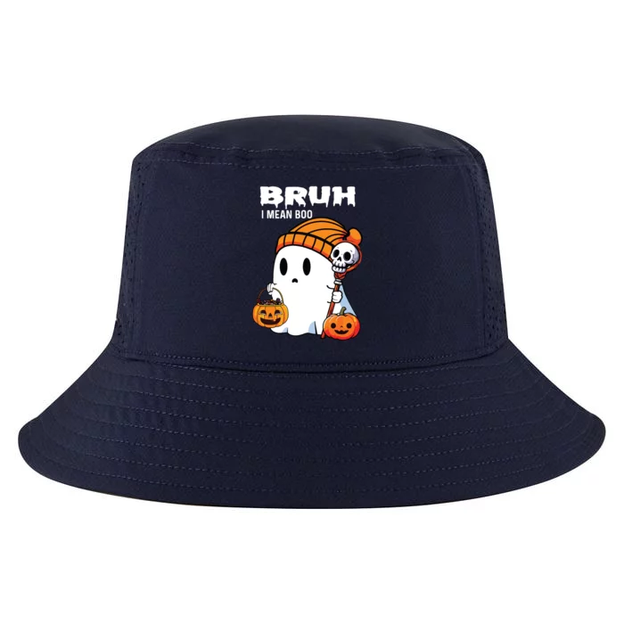 Halloween Bruh Ghost Boo Skull Pumpkin Cool Comfort Performance Bucket Hat