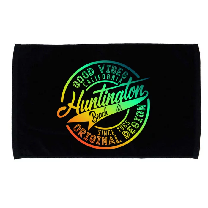 Huntington Beach Good Vibes Original Design Microfiber Hand Towel