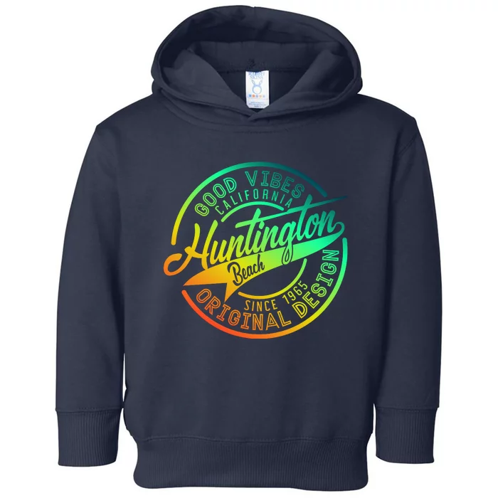 Huntington Beach Good Vibes Original Design Toddler Hoodie