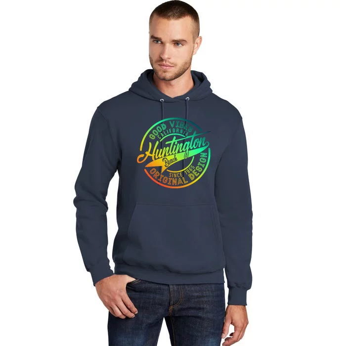 Huntington Beach Good Vibes Original Design Tall Hoodie